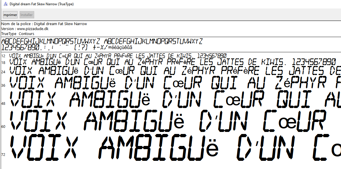 font